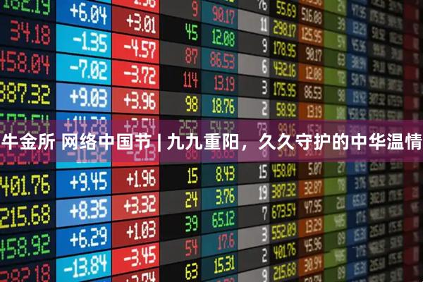 牛金所 网络中国节 | 九九重阳，久久守护的中华温情